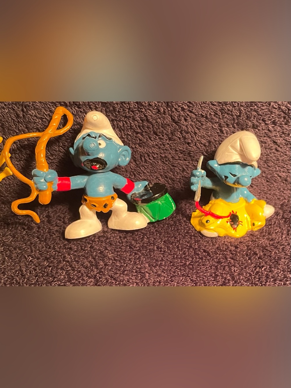 Vintage 1970’s Smurf figurines Lot of 6 - Picture 2 of 15